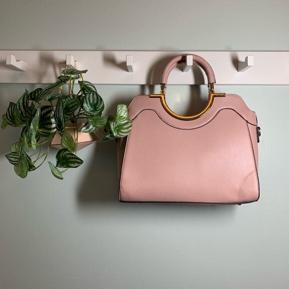 Women's Blush Purse with Handles and Removable Straps - Picture 1 of 6